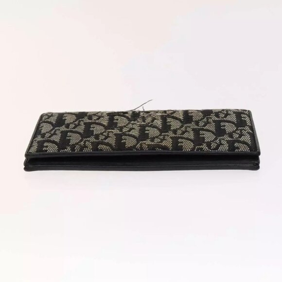 Christian Dior Trotter Canvas Wallet Enamel 3Set Beige Navy Bordeaux Auth - Picture 9 of 16